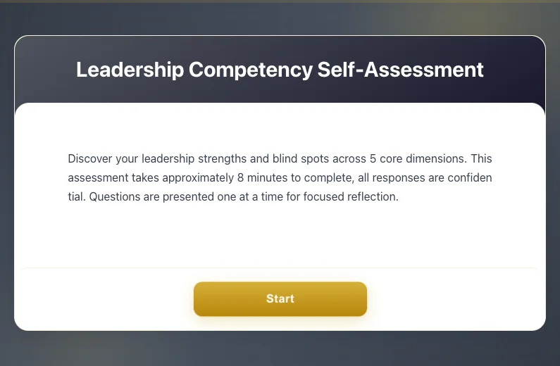 Leadership Competency Assessment Form