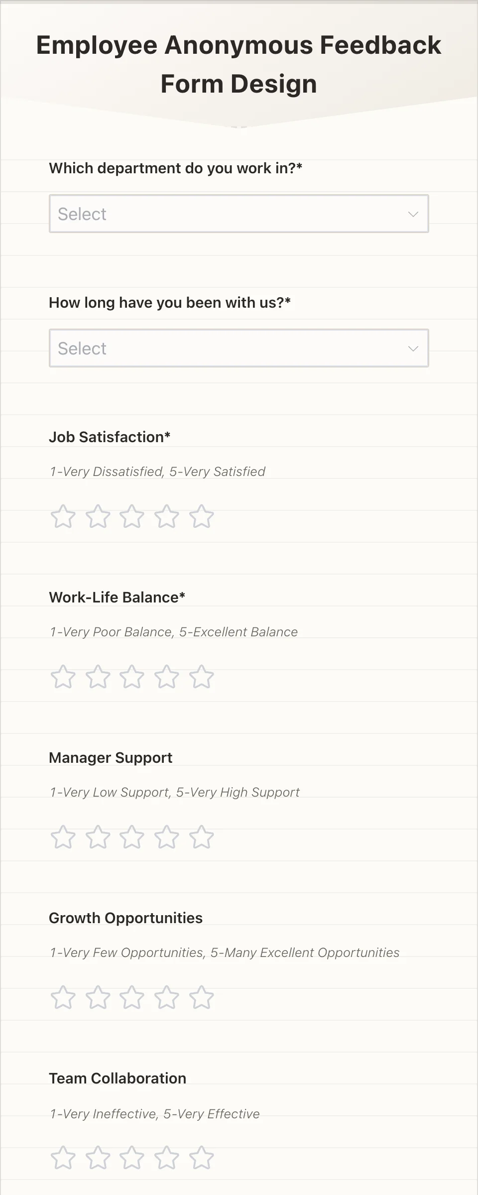 Employee Feedback Form