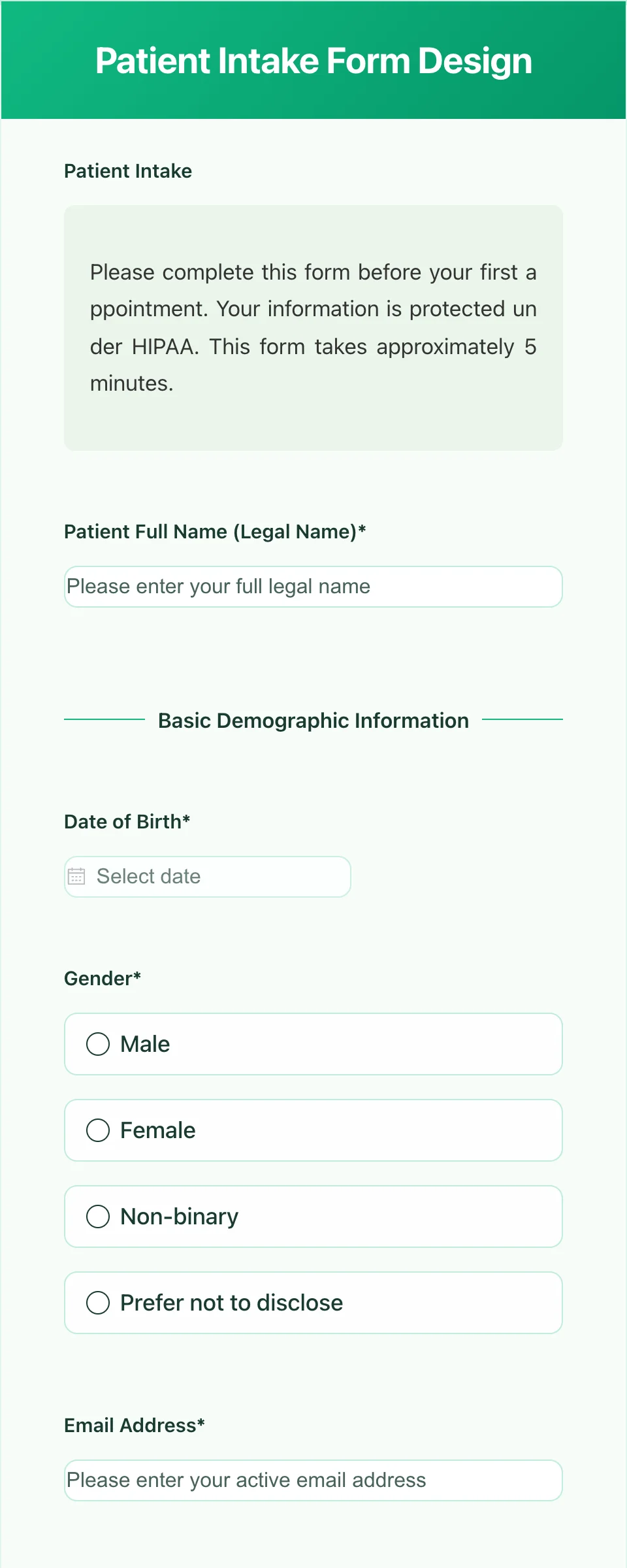 Patient Intake Form