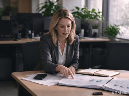 One-on-one coaching conversation in an office